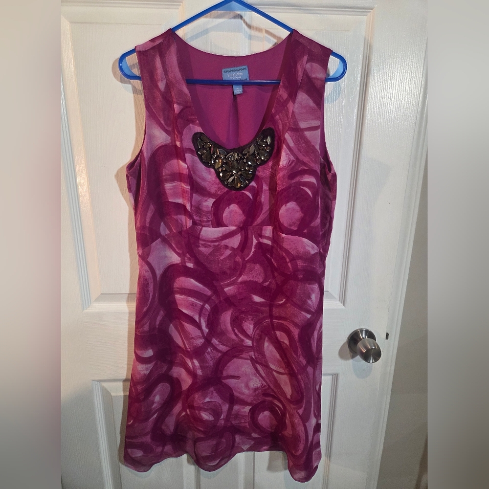 Simply Vera Vera Wang Pink With Embellished Scoop Neck - Picture 2 of 7